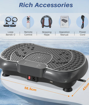 Krachtig Vibratieplatform met 99 Intensiteitsniveaus voor Full-Body Workout & Massage