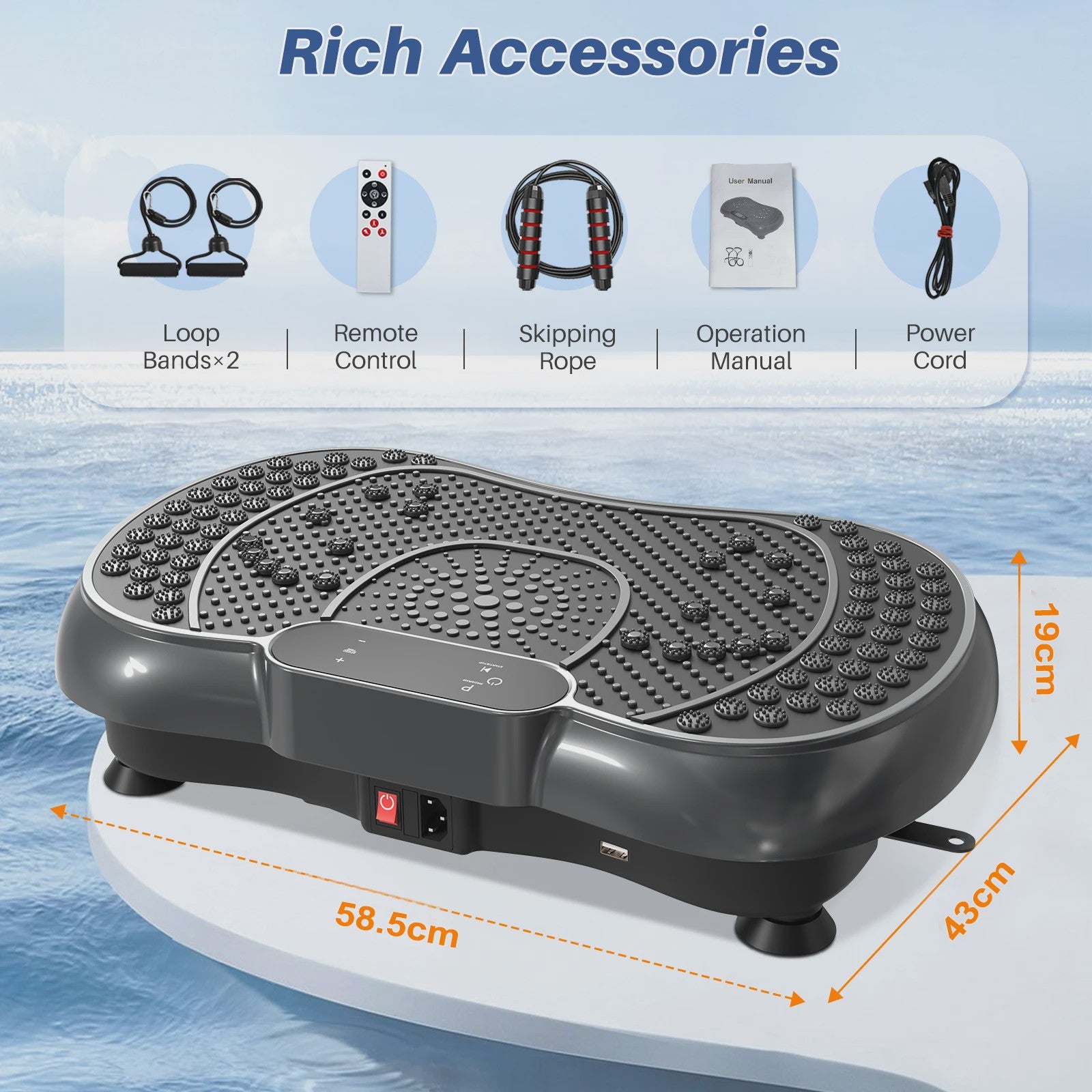 Krachtig Vibratieplatform met 99 Intensiteitsniveaus voor Full-Body Workout & Massage
