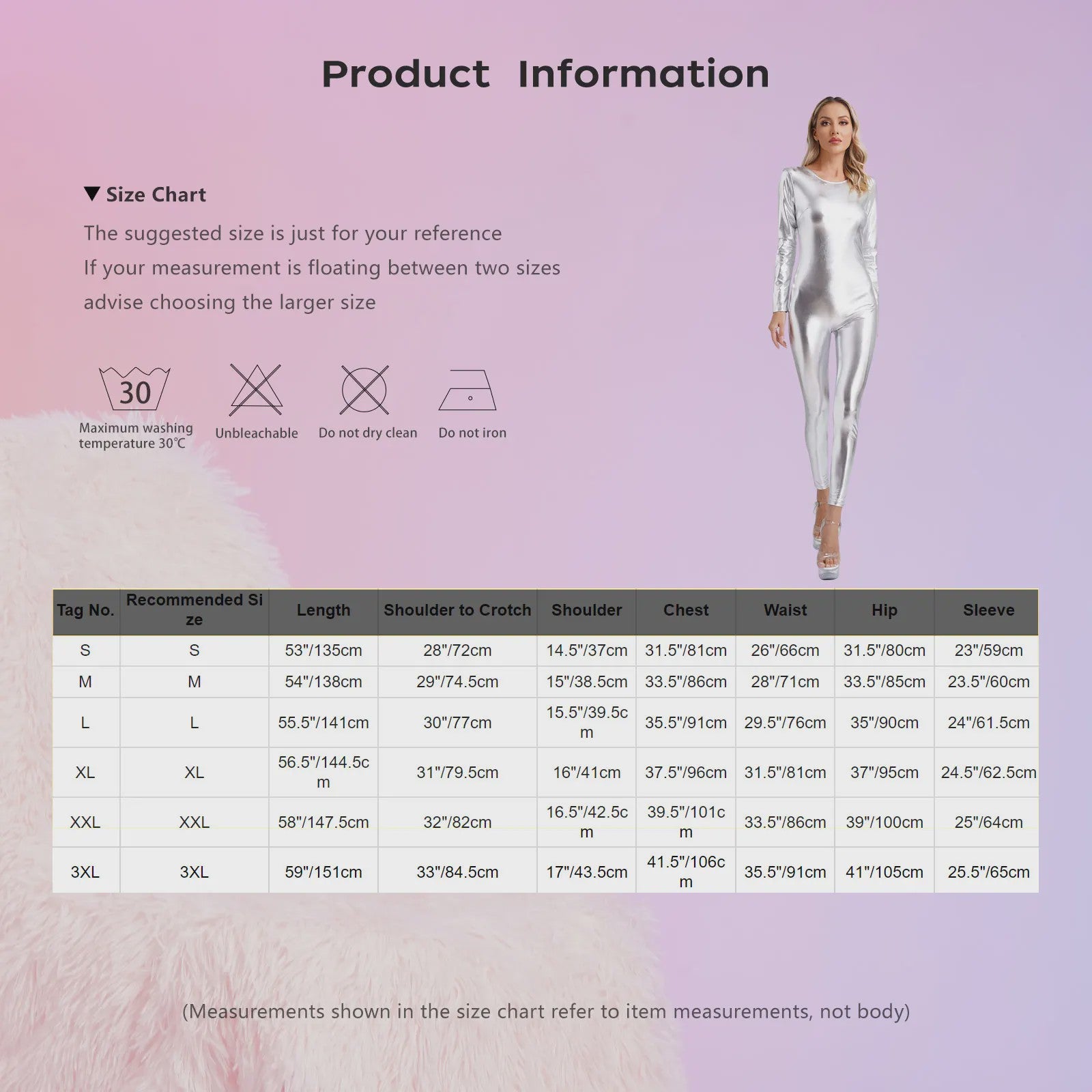 Glanzende Metallic Jumpsuit Dames - Lange Mouw Bodysuit voor Feest, Rave & Festival