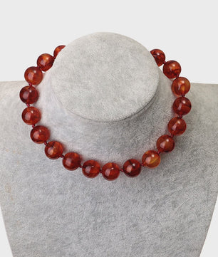 Trendy Multicolor Statement Ketting met Grote Ronde Kralen - Handgemaakt