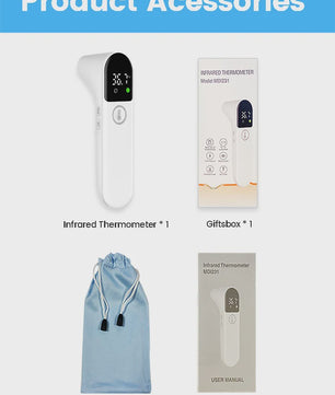 Digitale Infrarood Thermometer - Contactloos Meten voor Baby & Volwassene