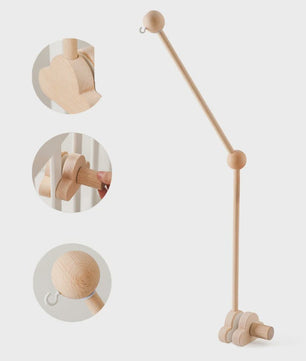 Houten Baby Bedmobiel Armatuur - Veilige & Stijlvolle Ophanging voor Speelgoed
