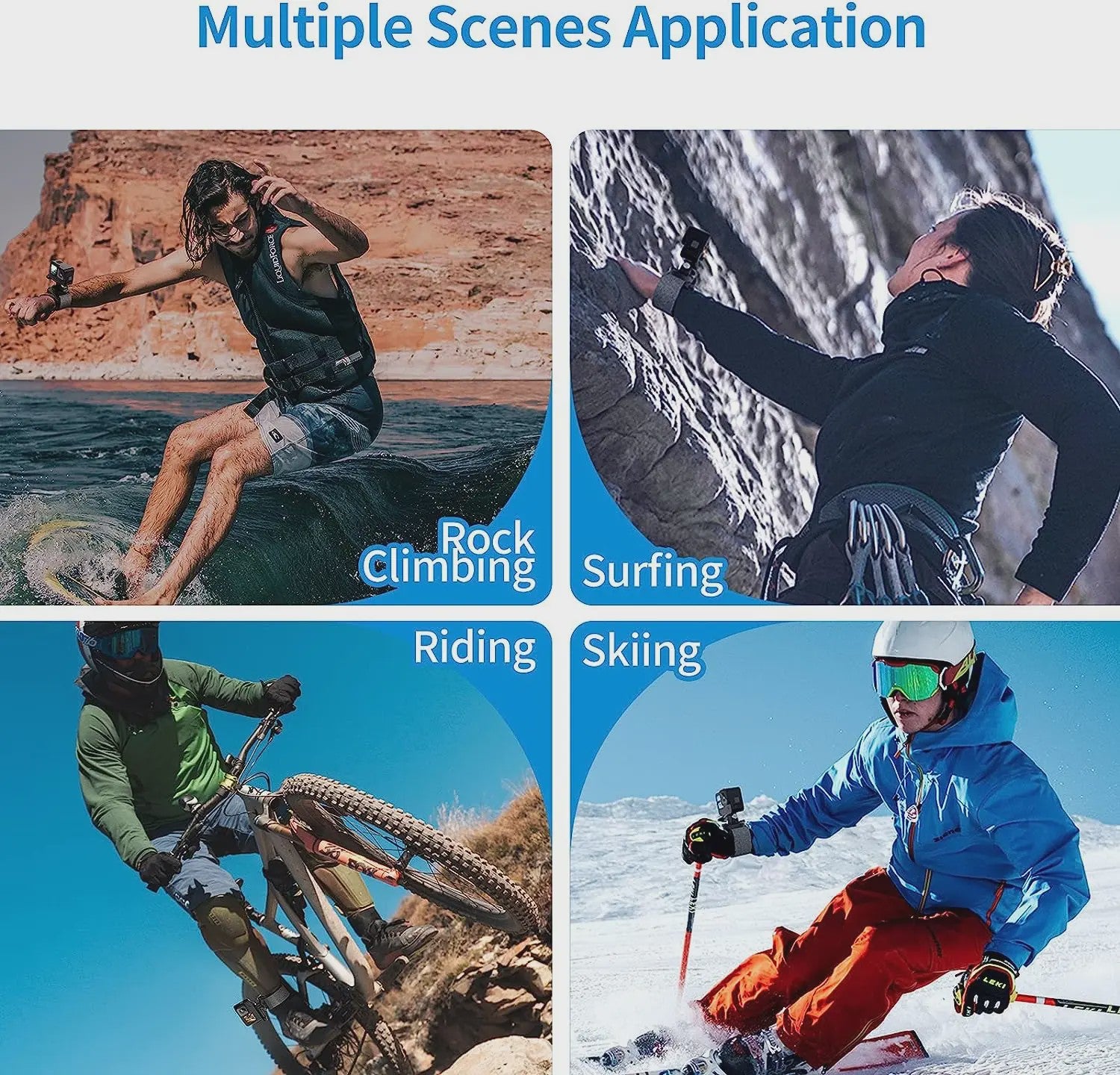 360° Roteerbare Handpolsband Mount voor GoPro & DJI Action Camera's