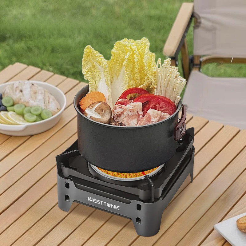 WESTTUNE Draagbare Camping Gasbrander 3600W - Infrarood Verwarmingssysteem met Elektronische Ontsteking