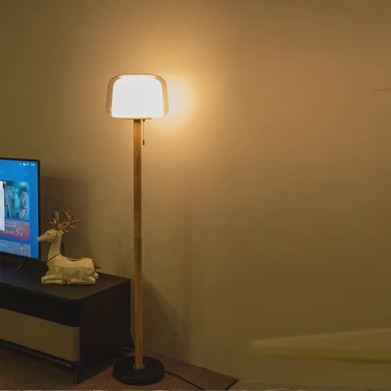 Moderne Glazen Vloerlamp - Stijlvolle Verlichting voor Woonkamer & Slaapkamer