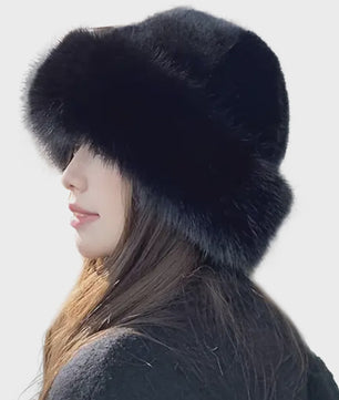 Dikke Pluche Warme Bontmuts voor Dames - Fluffy Winter Muts voor Koude Dagen