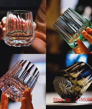 Luxe K9 Kristallen Whiskeyglas met Diamantgeslepen Design - Perfect Cadeau