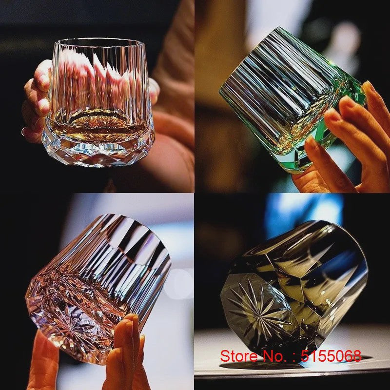 Luxe K9 Kristallen Whiskeyglas met Diamantgeslepen Design - Perfect Cadeau