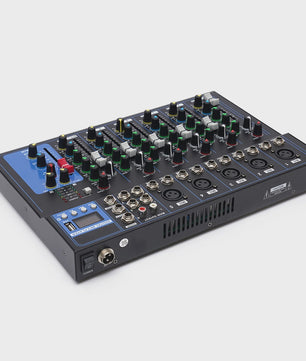 Professionele 7-Kanal Audio Mixer - Digitale Sound Console met USB MP3 Speler