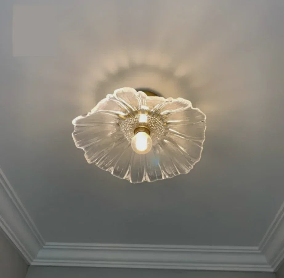 Moderne Glas Glasmozaïek Bloem Hanglamp - Sfeervolle Verlichting voor Woonkamer & Slaapkamer
