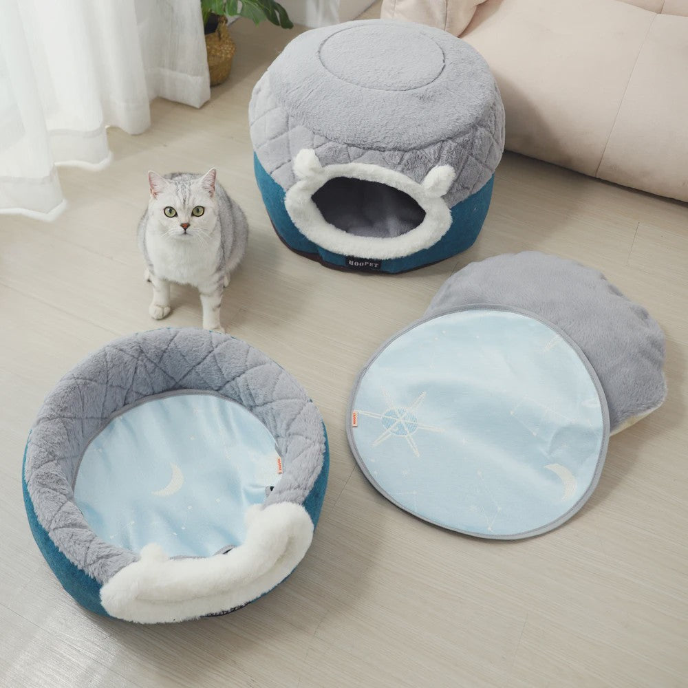 Zachte Pluche Kattenmand & Hondenhok - Warm Winter Nest voor Puppy's en Kittens