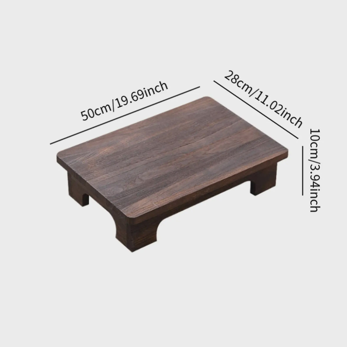 Houten Lage Tatami Tafel - Compact en Stijlvol voor Balkon, Woonkamer of Vensterbank