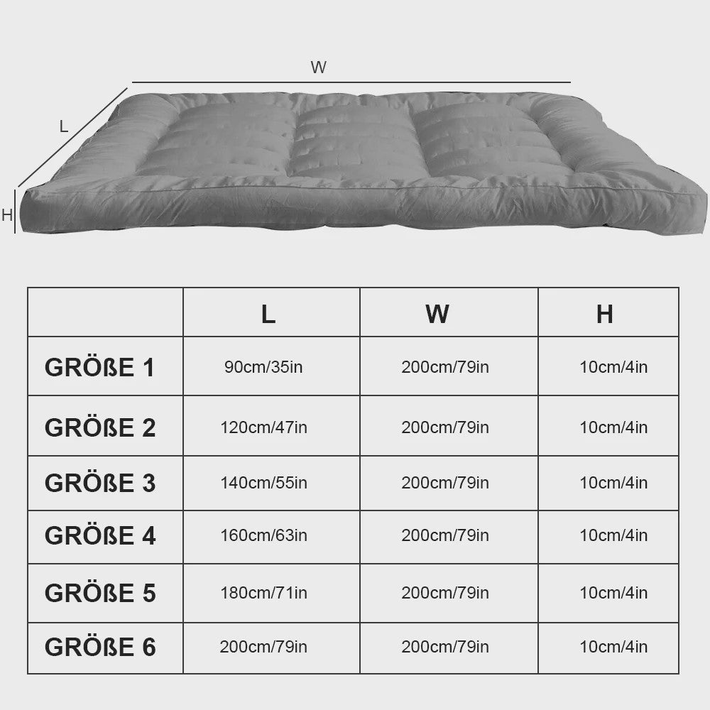Dikke Matras Topper - Zacht 3D Vezel Kussen met Antislip Banden - Diverse Maten