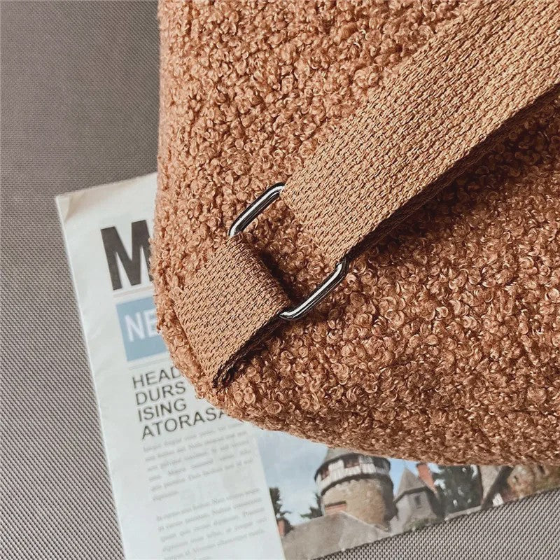 Schattige Kinderrugzak met Berenoren - Zacht Lamswol Fleece
