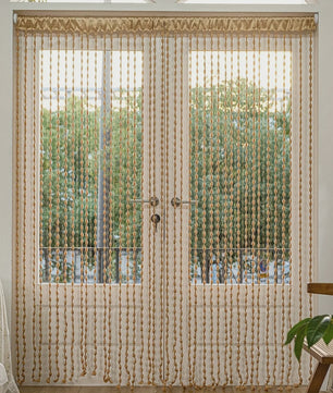 Decoratieve Kralen Gordijn met Kwastjes - Deurgordijn & Ruimteverdeler