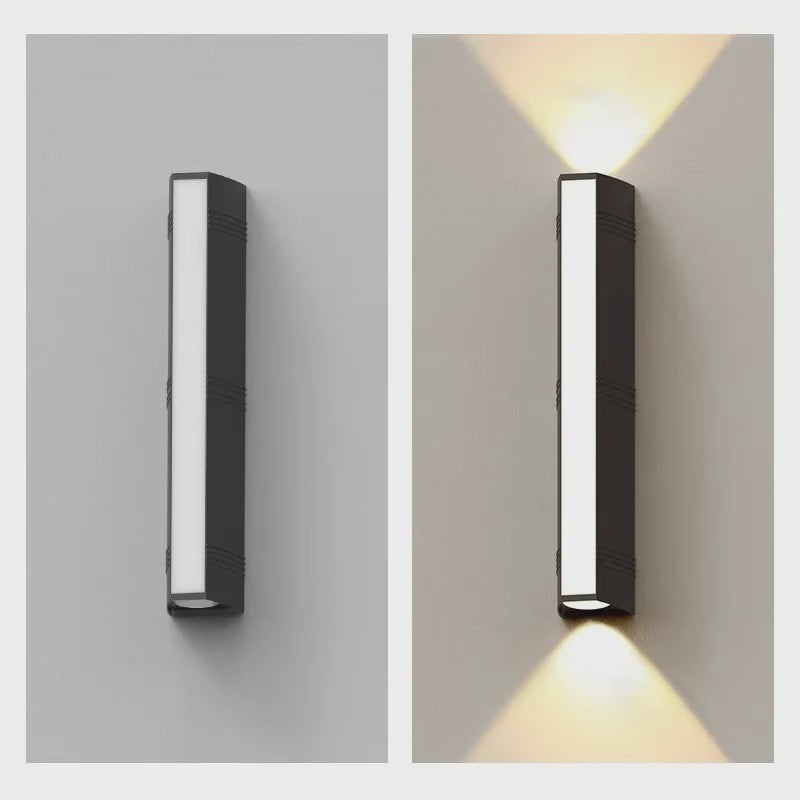 Moderne Waterdichte LED Buitenmuurverlichting - Lange Strip Aluminium IP65