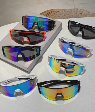 Sportzonnebril Oversized Mirror Lens - Lichtgewicht & UV-bescherming voor Heren & Dames