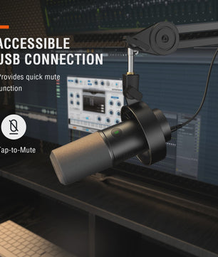 FIFINE K688 XLR & USB Dynamische Microfoon met Monitoring en Gain Control