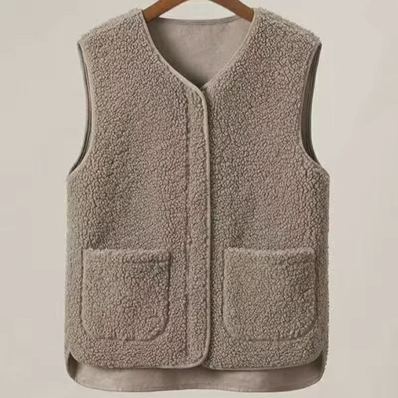 Heren Vest Lamswol Fleece - Warm & Stijlvol voor Herfst/Winter