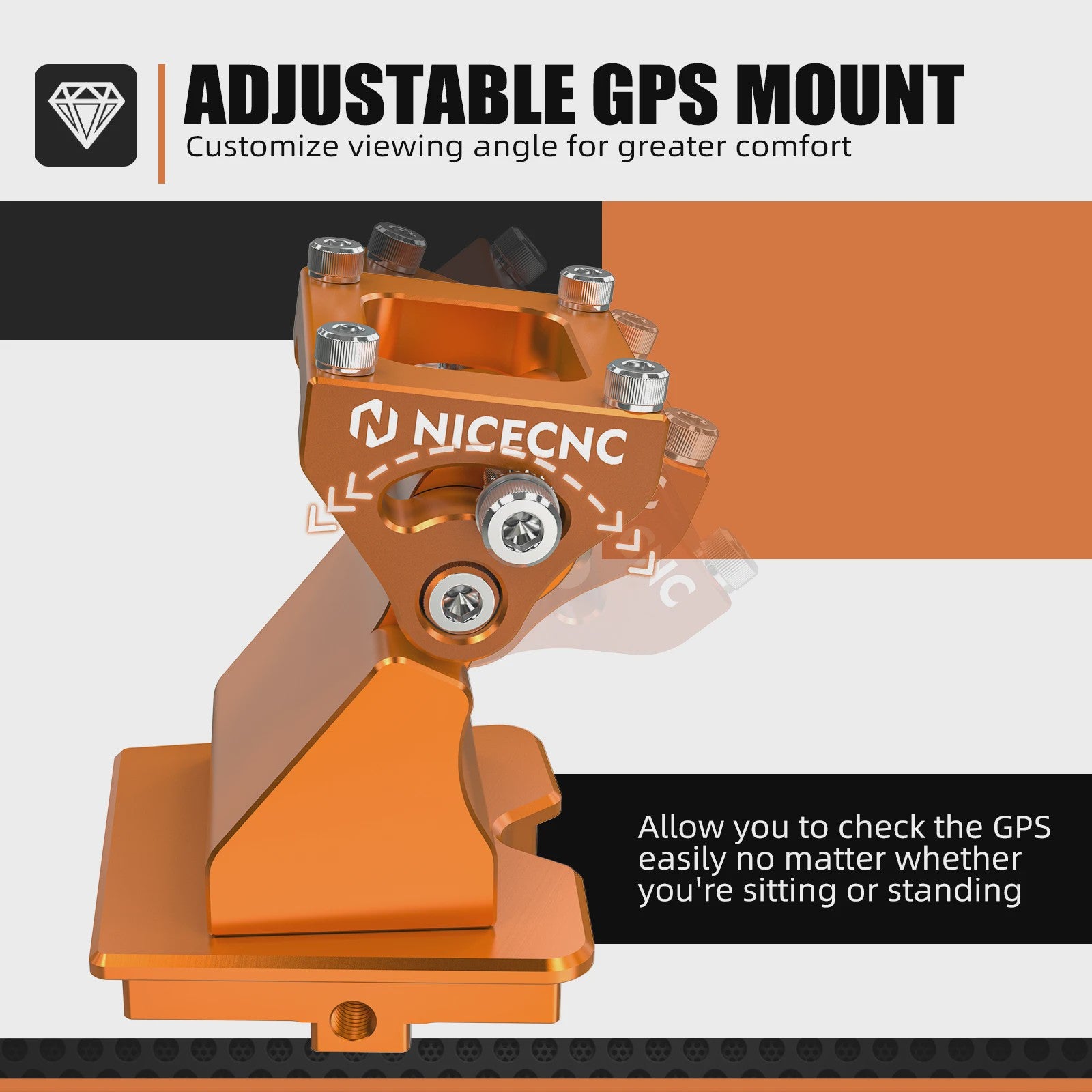 Verstelbare GPS Navigatiehouder voor Husqvarna Norden 901, 790/890 Adventure, 390 ADV