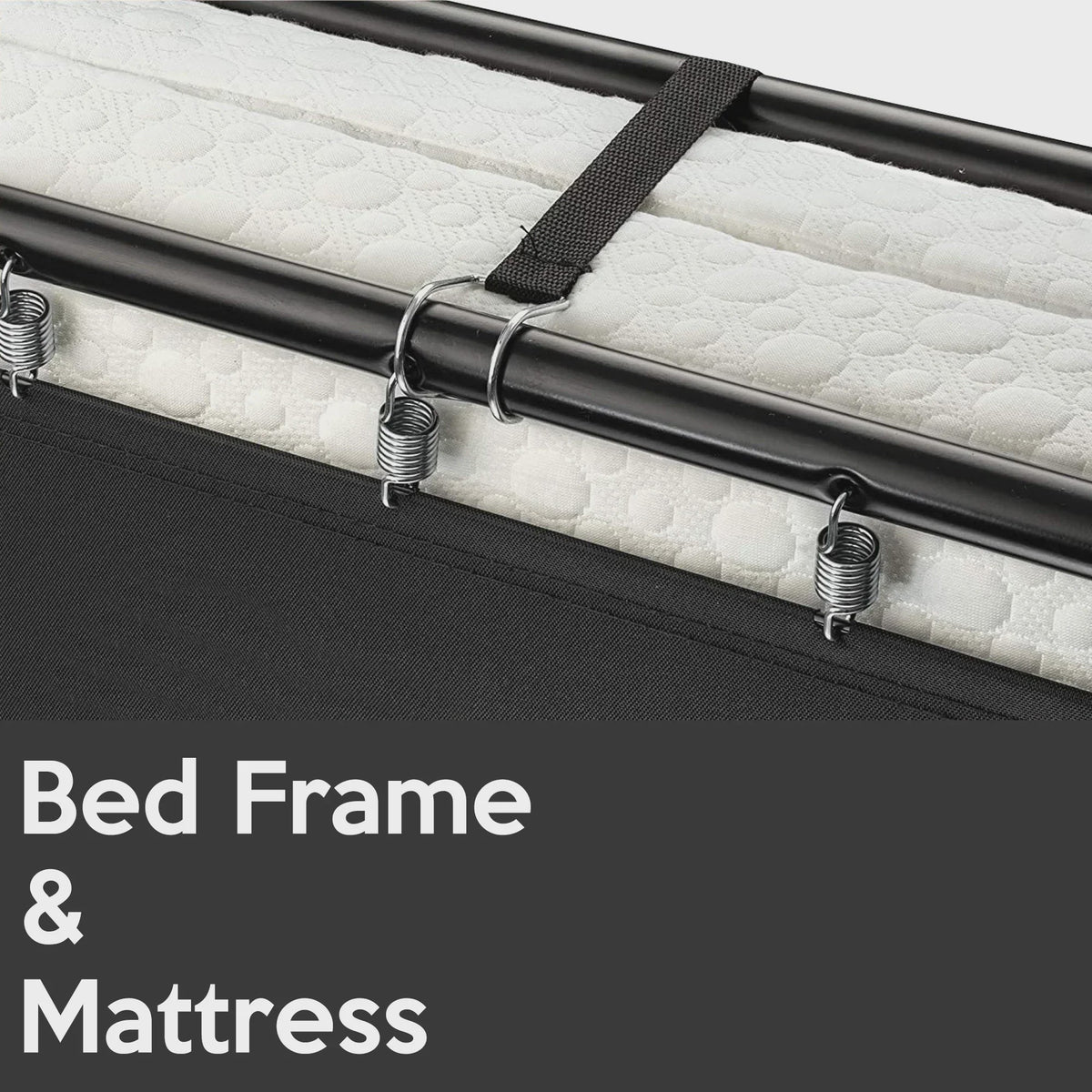 Opvouwbaar Gastenbed met 7cm Traagschuim Matras - 80x190cm - Comfortabel en Draagbaar