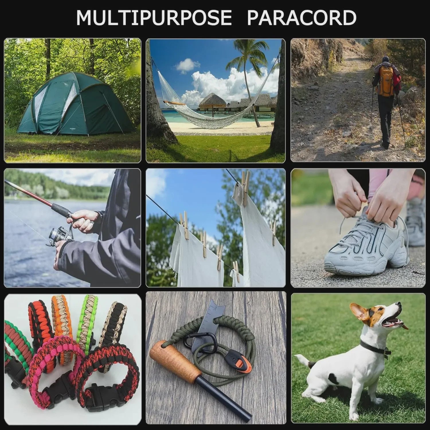 Sterk 7-Core Paracord 550lb (4mm) - Veelzijdig Touw voor Outdoor & Survival