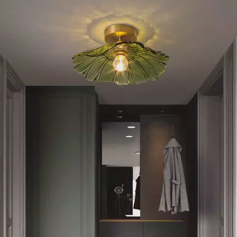 Vintage Bloemen Glazen Hanglamp - Sfeervolle Decoratie voor Woonkamer & Slaapkamer