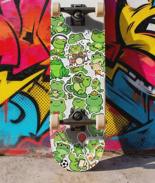 Leuke Kikker Stickers Set - 50-100 Stuks Cartoon Decoratie Decals voor Studenten, Laptops & Notebooks