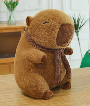 Zachte Capybara Knuffelset: Moeder met 4 Kleintjes - Pluche Dierenkussen