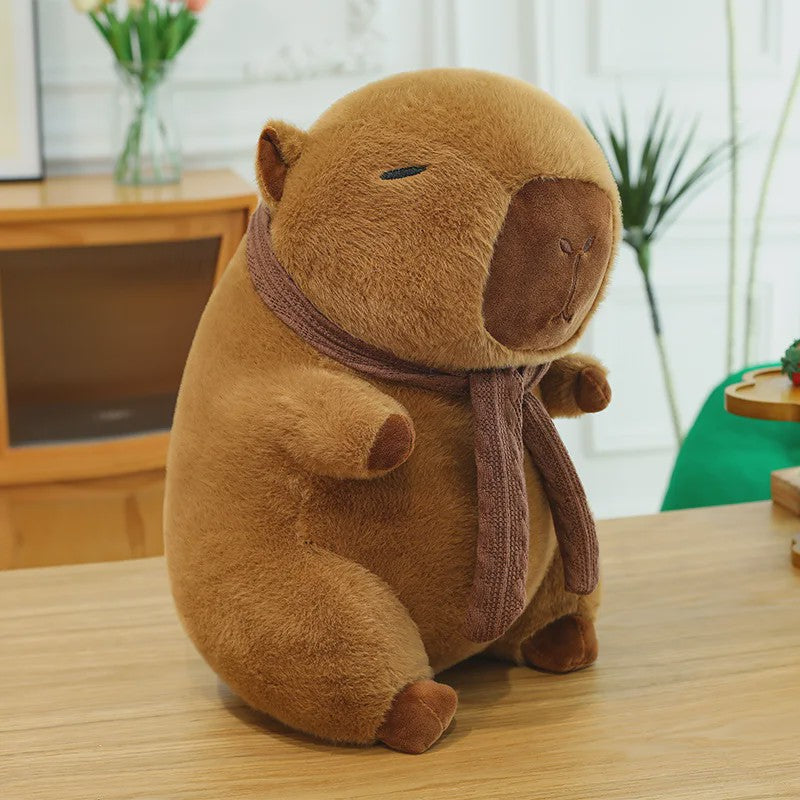 Zachte Capybara Knuffelset: Moeder met 4 Kleintjes - Pluche Dierenkussen