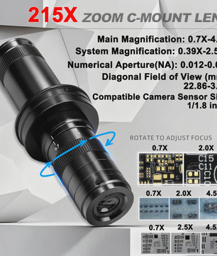 4K UHD Industriële Digitale Microscoop Camera met HDMI & USB voor Soldeerwerk