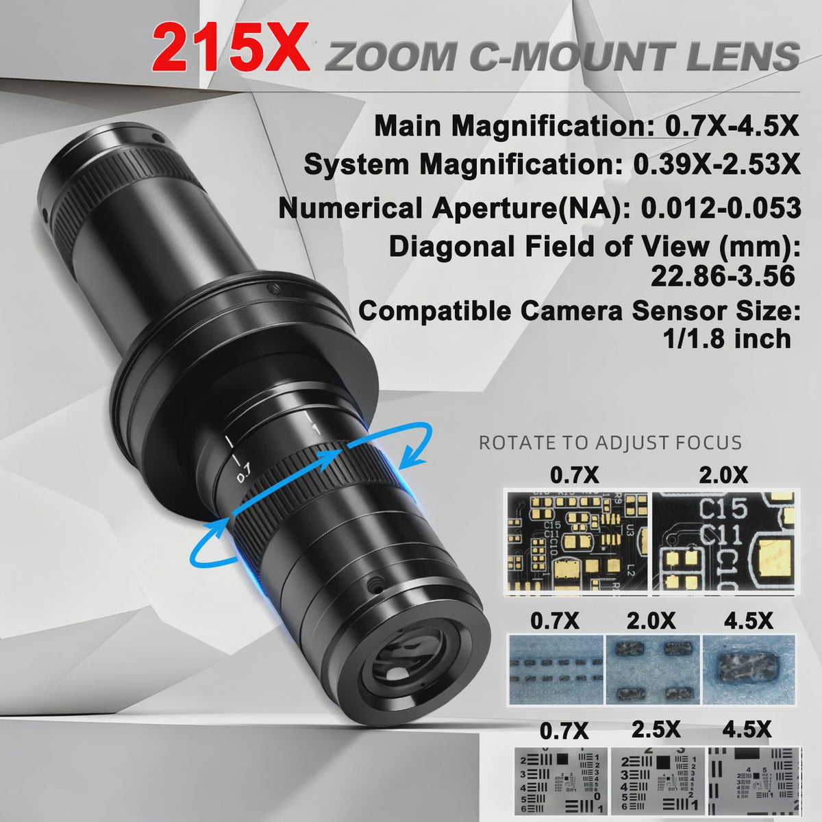 4K UHD Industriële Digitale Microscoop Camera met HDMI & USB voor Soldeerwerk