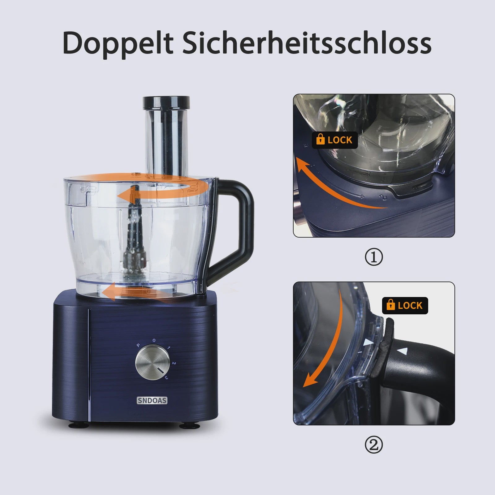 Krachtige 1300W Keukenmachine met 11 Accessoires: Mixen, Kneden, Blenden, Persen & Meer