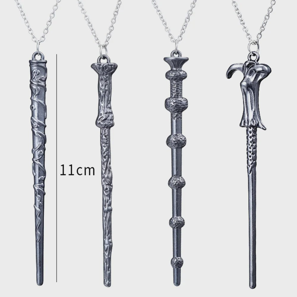 Magische Toverstaf Sleutelhanger - Vintage Sieraden & Cosplay Accessoire
