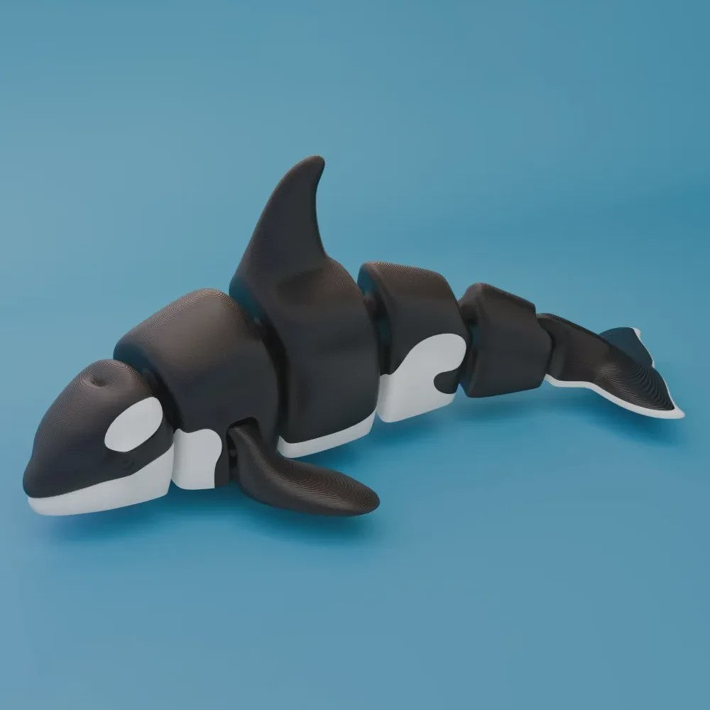 3D Geprinte Gewrichtte Dieren Beeldjes: Haai, Orka & Meer - Levensecht Speelgoed & Decoratie