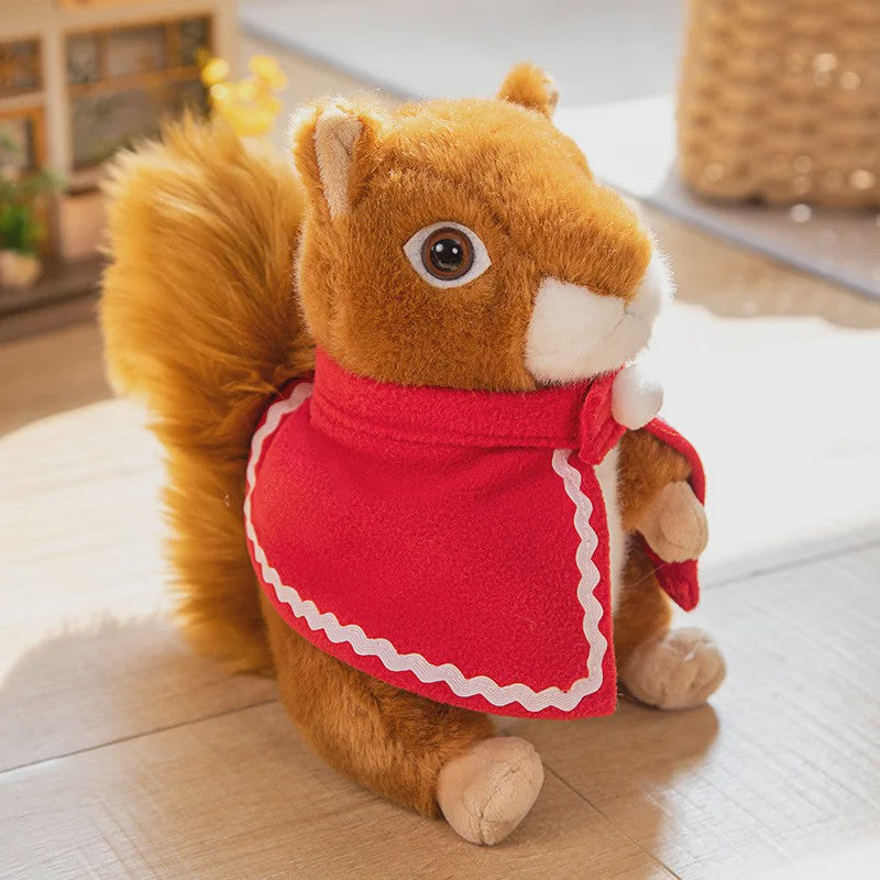 Schattige Eekhoorn Pluche Knuffel - Zacht en Realistisch Speelgoed Cadeau voor Kinderen