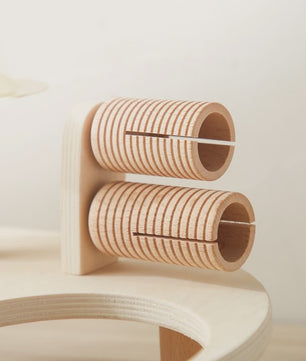 Houten Montessori Muziektafel voor Baby's & Kinderen - Xylofoon, Trommels & Windgong