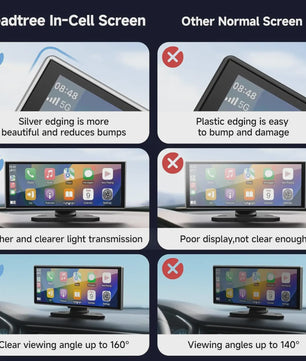 Universele 11.26" Draadloze CarPlay & Android Auto Multimedia Auto Scherm