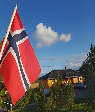Noorse Vlag 90x150 cm Polyester - Nationaal Symbool voor Patriottische Trots