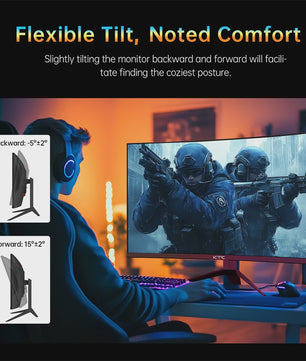KTC H32S17 Gaming Monitor - 32-inch QHD 180Hz 1ms 1500R Curved HVA