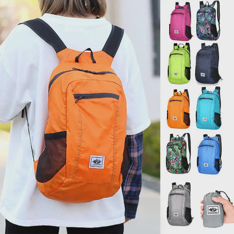 Opvouwbare Rugzak 20L - Ultralicht & Waterafstotend voor Wandelen, Fietsen en Reizen