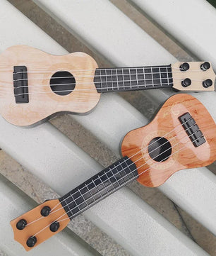 Houten Mini Gitaar Speelgoed met 4 Snaren - Ideaal voor Kinderen en Beginners