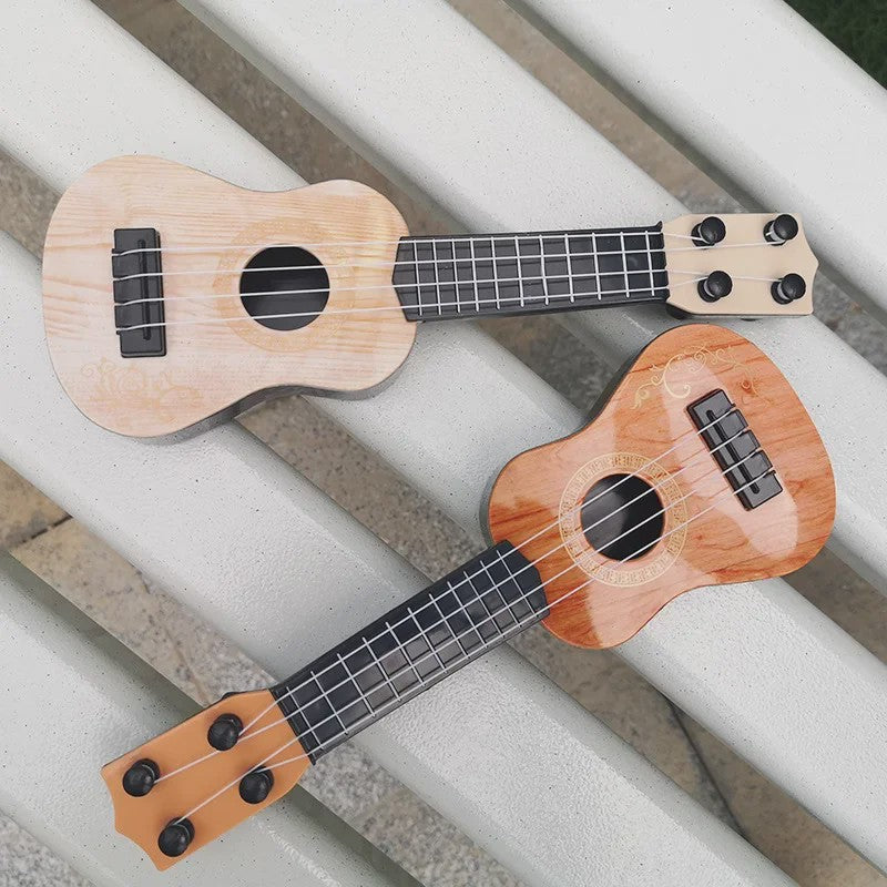 Houten Mini Gitaar Speelgoed met 4 Snaren - Ideaal voor Kinderen en Beginners