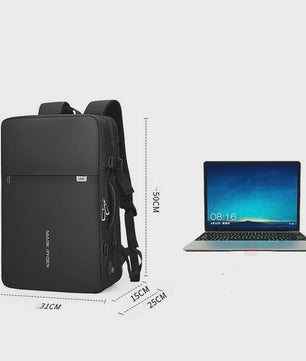 Mark Ryden 17 Inch Laptop Rugzak met USB Opladen - Ruim, Anti-diefstal & Zakelijk