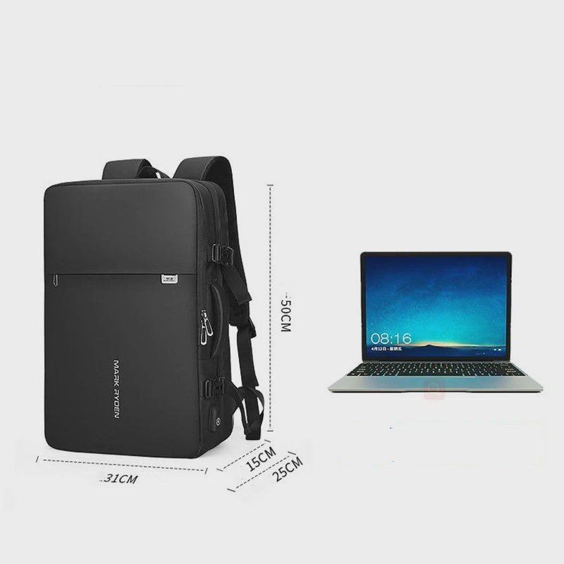 Mark Ryden 17 Inch Laptop Rugzak met USB Opladen - Ruim, Anti-diefstal & Zakelijk