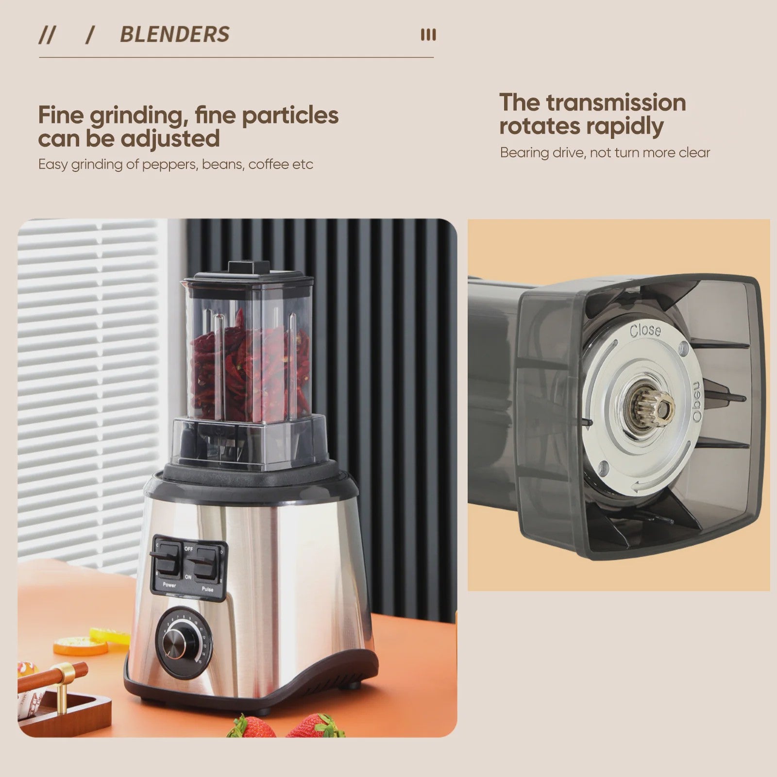 Krachtige 3-in-1 Keukenmachine: Blender, Mixer & Foodprocessor met 3 Containers