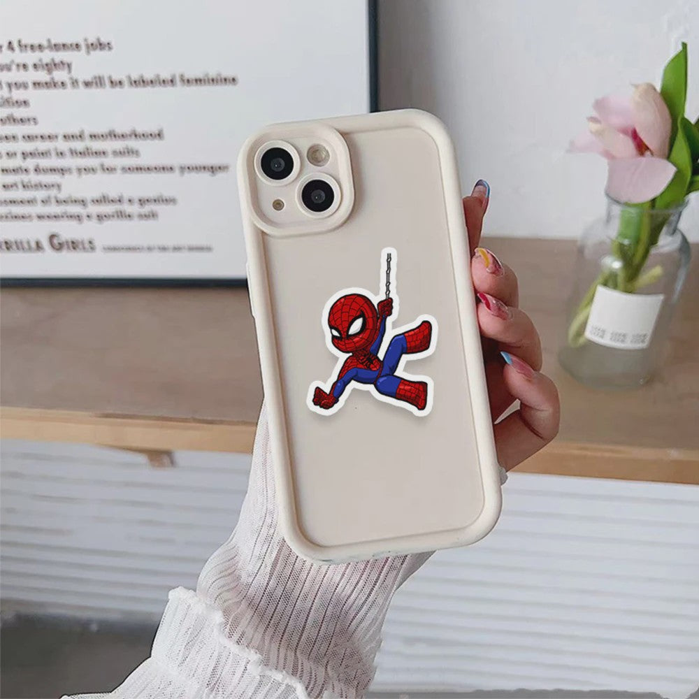 50x Spiderman Stickers - Waterdicht PVC voor Koffer, Laptop, Fiets & Cadeau