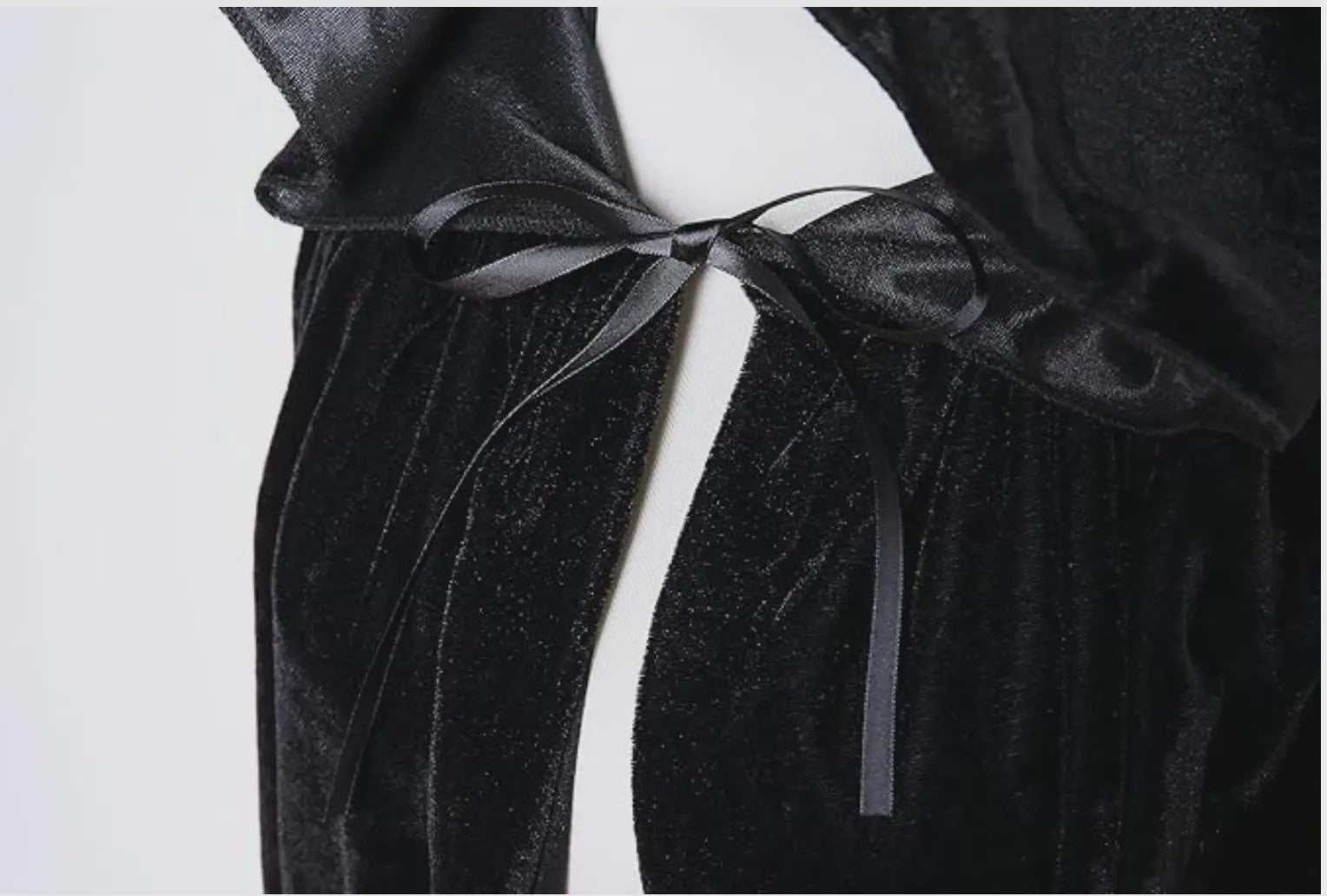 Luxe Fluwelen Cape met Capuchon - Middeleeuws, Heks, Vampier, Halloween & Cosplay Kostuum