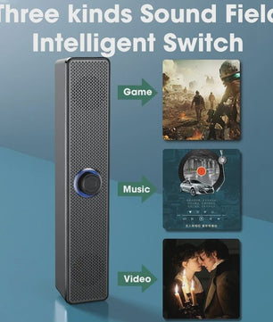 Draadloze Bluetooth Soundbar voor PC, TV & Laptop - Compact en Krachtig Geluid