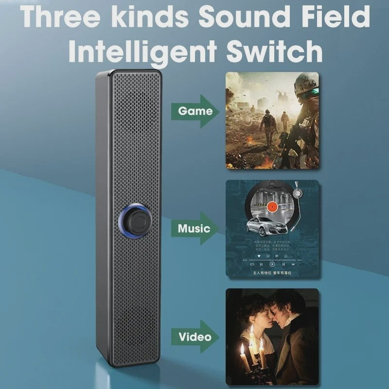 Draadloze Bluetooth Soundbar voor PC, TV & Laptop - Compact en Krachtig Geluid